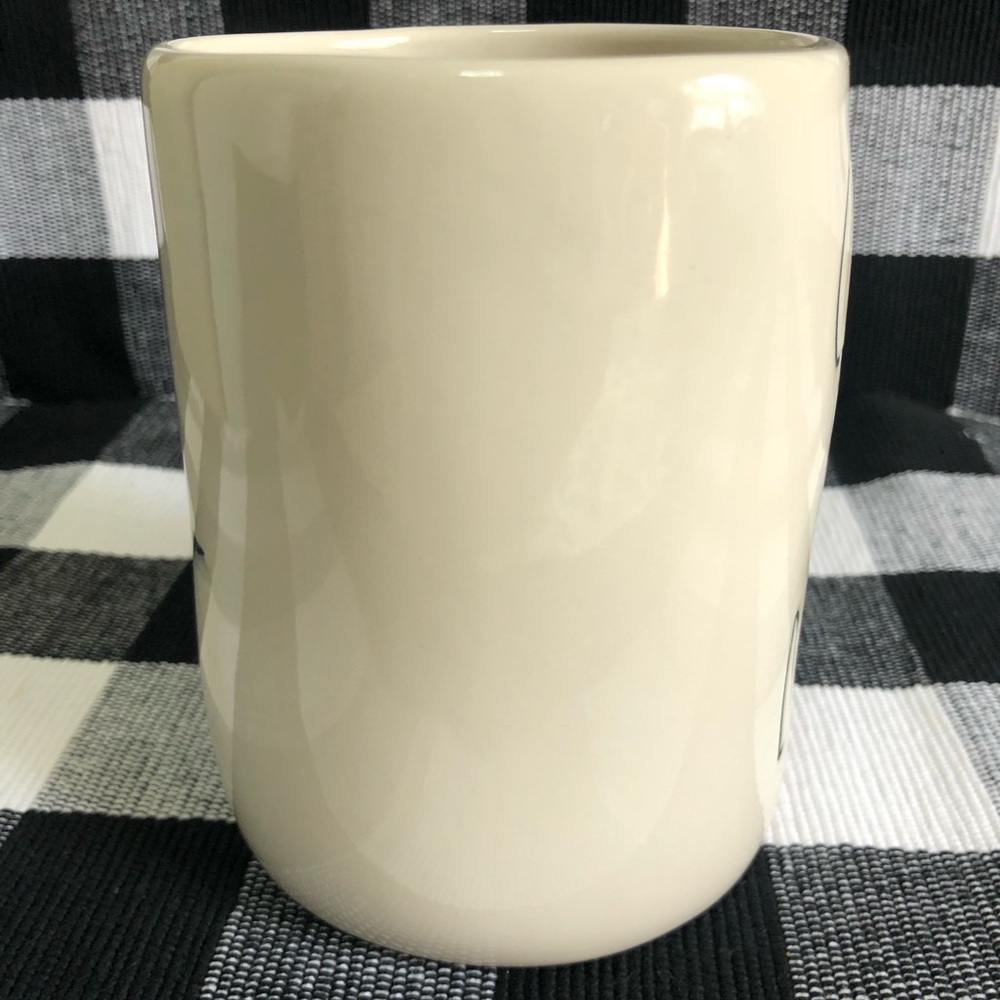 Rae Dunn “CACKLE WITH DELIGHT” Two Sided Mug Witch Hat Print on the Back - Picture 5 of 7